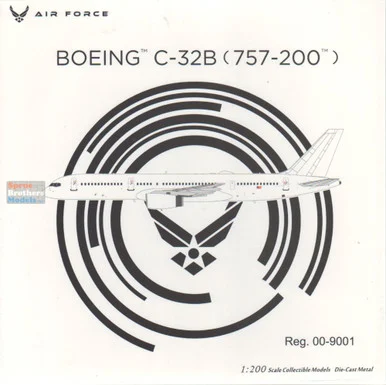 NGM42043 1:200 NG Model USAF C-32B (B757-200) Reg #00-9001 (pre-painted/pre-built)