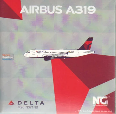 NGM49027 1:400 NG Model Delta Airlines Airbus A319-100 Reg #N371NB (pre-painted/pre-built)