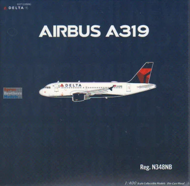 NGM49039 1:400 NG Model Delta Airlines Airbus A319-100 Reg #N348NB (pre-painted/pre-built)