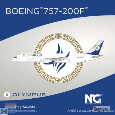NGM53157 1:400 NG Model Olympus Airways B757-200BCF Reg #SX-AMJ (pre-painted/pre-built)