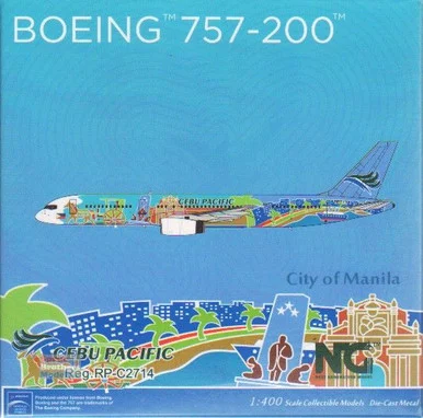 NGM53196 1:400 NG Model Cebu Pacific B757-200 Reg #RP-C2714 'City of Manila' (pre-painted/pre-built)