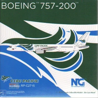 NGM53197 1:400 NG Model Cebu Pacific B757-200 Reg #RP-C2715 (pre-painted/pre-built)