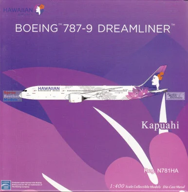 NGM55128 1:400 NG Model Hawaiian Air B787-9 Reg #N781HA Kapuahi (pre-painted/pre-built)