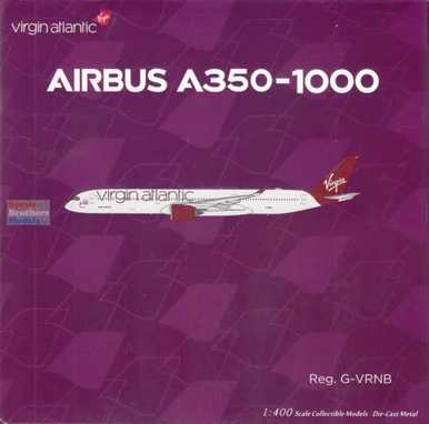 NGM57033 1:400 NG Model Virgin Atlantic Airbus A350-1000 Reg #G-VRNB 'Purple Rain' (pre-painted/pre-built)