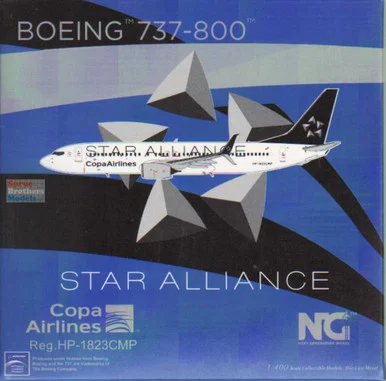NGM58145 1:400 NG Model Copa Airlines B737-800 Reg #HP-1823CMP Star Alliance (pre-painted/pre-built)