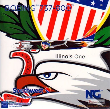 NGM58161 1:400 NG Model Southwest Airlines B737-800(S) Reg #N8619F 'Illinois One' (pre-painted/pre-built)