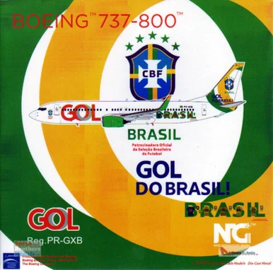NGM58162 1:400 NG Model GOL Linhas Aereas B737-800(W) Reg #PR-GXB 'Gol Do Brasil' (pre-painted/pre-built)