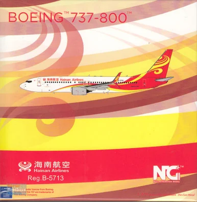 NGM58179 1:400 NG Model Hainan Airlines B737-800(S) Reg #B-5713 (pre-painted/pre-built)