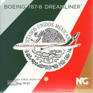 NGM59022 1:400 NG Model Mexico Air Force B787-8 Reg #TP-01 (pre-painted/pre-built)