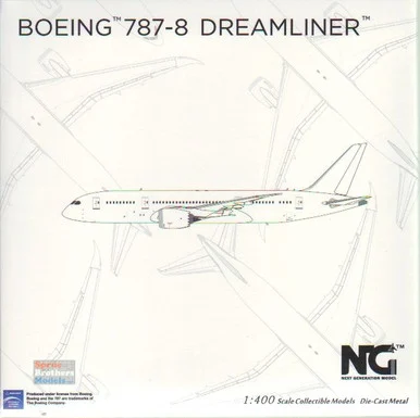 NGM59026 1:400 NG Model Blank Model B787-8 with GE Engines (pre-painted/pre-built)