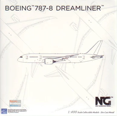 NGM59027 1:400 NG Model Blank Model B787-8 with RR Engines (pre-painted/pre-built)