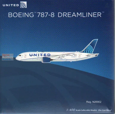 NGM59031 1:400 NG Model United Airlines B787-8 Reg #N26902 (pre-painted/pre-built)