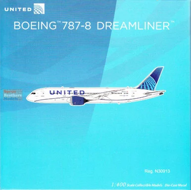 NGM59033 1:400 NG Model United Airlines B787-8 Reg #N30913 (pre-painted/pre-built)