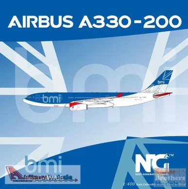 NGM61018 1:400 NG Model BMI British Midland Airbus A330-200 Reg #G-WWBB (pre-painted/pre-built)