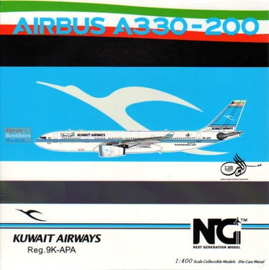 NGM61039 1:400 NG Model Kuwait Airways Airbus A330-200 Reg #9K-APA (pre-painted/pre-built)