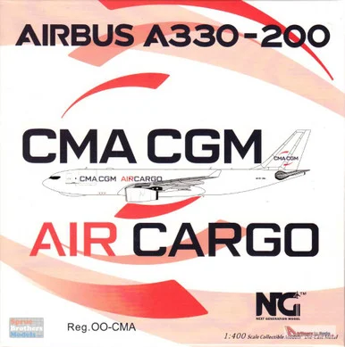 NGM61050 1:400 NG Model CMA CGM AirCargo (Air Belgium) Airbus A330-200F Reg #OO-CMA (pre-painted/pre-built)