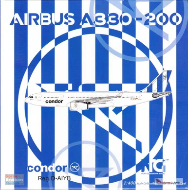 NGM61052 1:400 NG Model Condor Airbus A330-200 Reg #D-AIYB Blue Tail (pre-painted/pre-built)