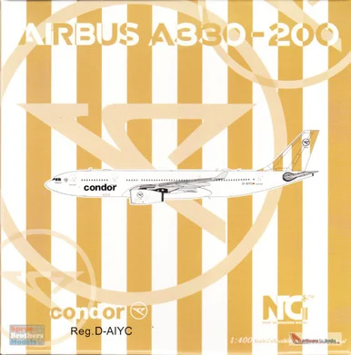 NGM61055 1:400 NG Model Condor Airbus A330-200 Reg #D-AIYC Beige Tail (pre-painted/pre-built)