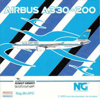 NGM61070 1:400 NG Model Kuwait Airways Airbus A330-200 Reg #9K-APD (pre-painted/pre-built)