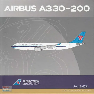 NGM61073 1:400 NG Model China Southern Airbus A330-200 Reg #B-6031 PW Engines (pre-painted/pre-built)