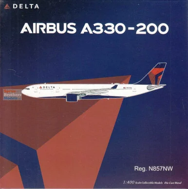 NGM61096 1:400 NG Model Delta Airlines Airbus A330-200 Reg #N857NW (pre-painted/pre-built)