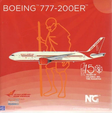NGM72038 1:400 NG Model Air India B777-200ER Reg #VT-ALG 'Kerala' (pre-painted/pre-built)