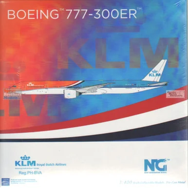 NGM73040 1:400 NG Model KLM B777-300ER Reg #PH-BVA (pre-painted/pre-built)