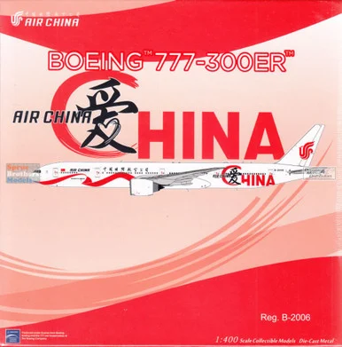 NGM73049 1:400 NG Model ULTIMATE Air China B777-300ER Reg #B-2006 'Love China' (pre-painted/pre-built)