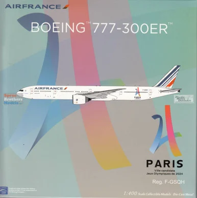 NGM73051 1:400 NG Model Air France B777-300ER Reg #F-GSQH 'Paris' (pre-painted/pre-built)