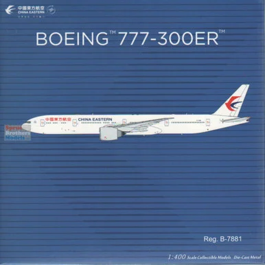NGM73078 1:400 NG Model China Eastern B777-300ER Reg #B-7881 (pre-painted/pre-built)