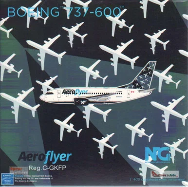 NGM76008 1:400 NG Model Aeroflying B737-600 Reg #C-GKFP (pre-painted/pre-built)