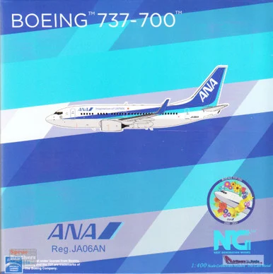 NGM77026 1:400 NG Model All Nippon Airlines ANA B737-700(W) Reg #JA06AN B737-700 Retirement Stickers (pre-painted/pre-built)