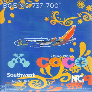 NGM77031 1:400 NG Model Southwest Airlines B737-700 Reg #N7816B 'Coco' (pre-painted/pre-built)