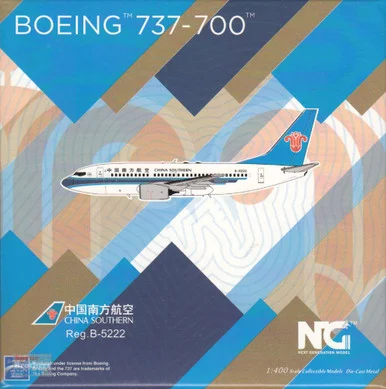 NGM77036 1:400 NG Model China Southern B737-700 Reg #B-5222 SkyTeam (pre-painted/pre-built)