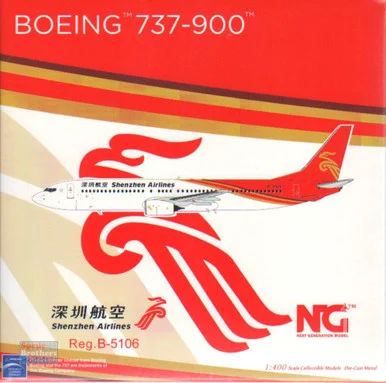 NGM79021 1:400 NG Model Shenzhen Airlines B737-900 Reg #B-5106 (pre-painted/pre-built)
