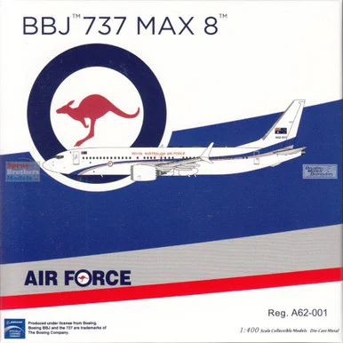 NGM88035 1:400 NG Model Royal Australian Air Force B737 Max8 Reg #A62-001 (pre-painted/pre-built)