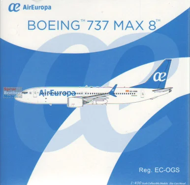 NGM88044 1:400 NG Model AirEuropa B737 Max8 Reg #EC-OGS (pre-painted/pre-built)