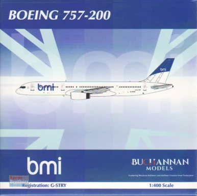 NGMB10005 1:400 Buchanan Models/NG Model Bitisch Midland B757-200 Reg #G-STRY (pre-painted/pre-built)