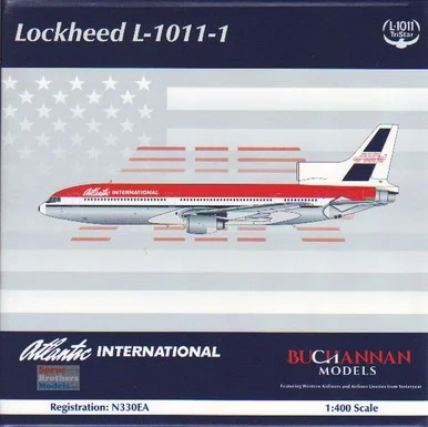 NGMB10010 1:400 Buchanan Models/NG Model Atlantic International Lockheed L-1011-1 Reg #N330EA (pre-painted/pre-built)
