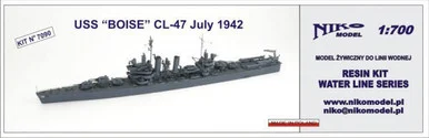 1/700 Niko USS Boise CL-47 JULY 1942