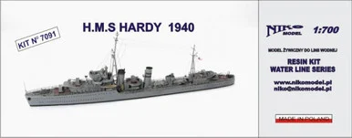 1/700 Niko HMS Hardy 1940 Destroyer - Niko Models