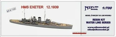 1/700 Niko British Heavy Cruiser HMS Exeter 1939 - Niko Models