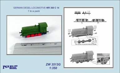 1/350 Niko Model German Diesel Locomotive WR 360 C 14 (1 Per Pack) - Niko Models