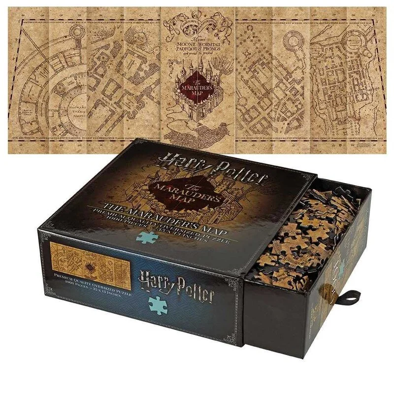 Harry Potter Jigsaw Puzzle The Marauder's Map Cover - Noble Collection
