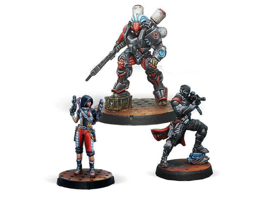 Infinity CodeOne Nomads Booster Pack Alpha Miniature Game Figures - Corvus Belli