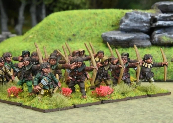 Oathmark Halfling Archers, 28 mm Scale Model Metallic Figures - North Star Military Figures