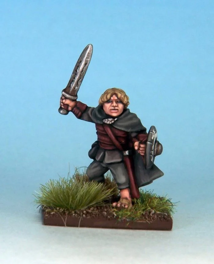Oathmark Halfling Champion, 28 mm Scale Model Metallic Figure - North Star Military Figures