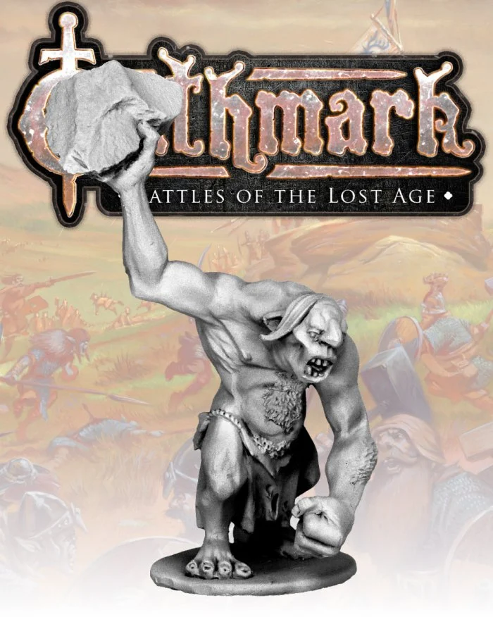 Oathmark Troll 3, 28 mm Scale Model Metallic Figure - North Star Military Figures