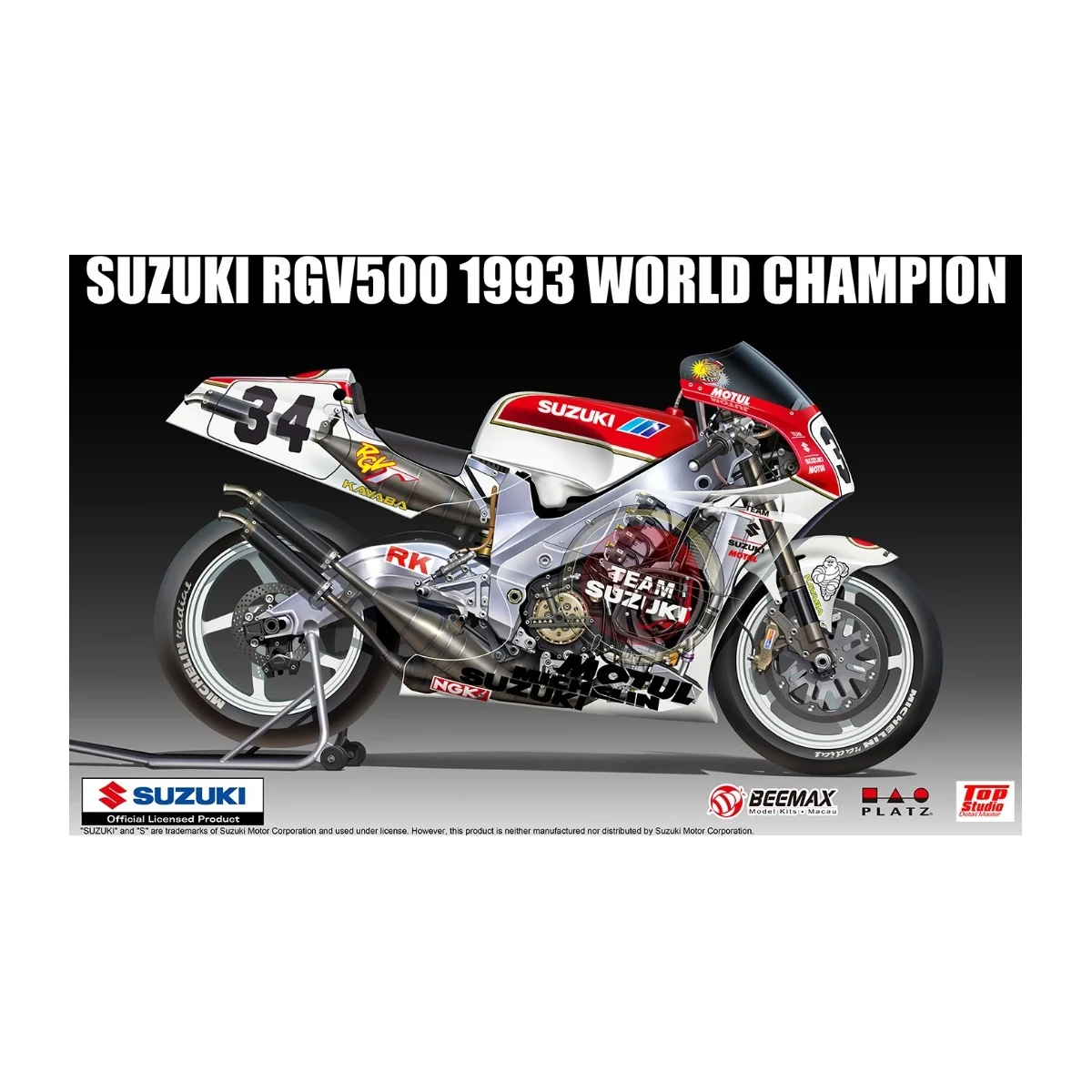Suzuki rgv500 1993 world champion Model kit - NUNU-BEEMAX