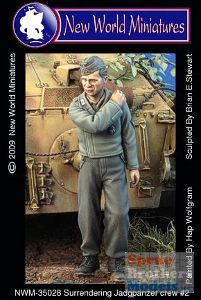 NWM35028 1:35 New World Miniatures Surrendering Jagdpanzer Crew No 2 #35028